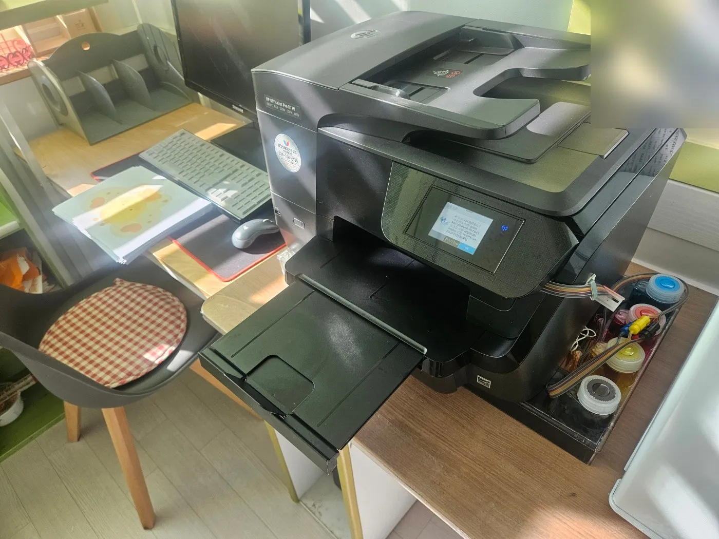 원주 어린이집 — 고장난 프린터를 HP OfficeJet Pro 8710로 교체 설치 현장